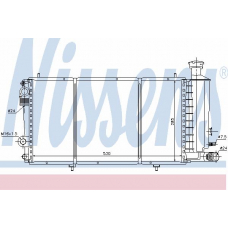 61353 NISSENS Радиатор, охлаждение двигателя