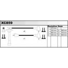 XC859 QUINTON HAZELL Комплект проводов зажигания