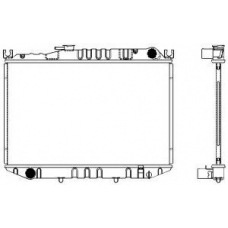 1460-0119 SAKURA  Automotive Радиатор, охлаждение двигателя