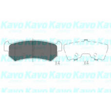 KBP-1007 KAVO PARTS Комплект тормозных колодок, дисковый тормоз