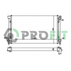 PR 9537A4 PROFIT Радиатор, охлаждение двигателя