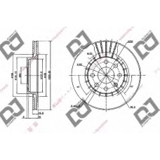 BD1980 DJ PARTS Тормозной диск