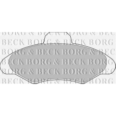 BBP1116 BORG & BECK Комплект тормозных колодок, дисковый тормоз