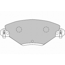 FD6875N NECTO Комплект тормозных колодок, дисковый тормоз