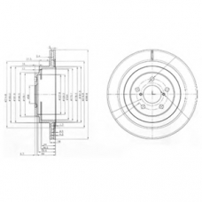 BG3931 DELPHI Тормозной диск