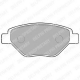 LP1866<br />DELPHI<br />Комплект тормозных колодок, дисковый тормоз