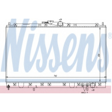 62861 NISSENS Радиатор, охлаждение двигателя