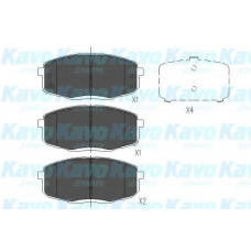 KBP-3036 KAVO PARTS Комплект тормозных колодок, дисковый тормоз