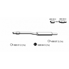 111096 ERNST Предглушитель выхлопных газов