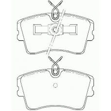 P 59 009 BREMBO Комплект тормозных колодок, дисковый тормоз