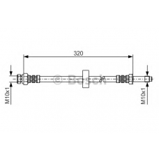 1 987 476 317 BOSCH Тормозной шланг