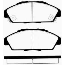 J PA-492AF JAPANPARTS Комплект тормозных колодок, дисковый тормоз