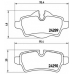 P 06 052 BREMBO Комплект тормозных колодок, дисковый тормоз