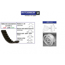 KH 125 HUTCHINSON Комплект ремня грм