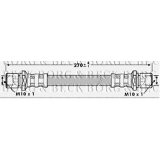 BBH7204 BORG & BECK Тормозной шланг