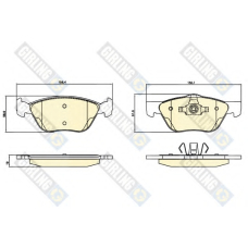 6120672 GIRLING Комплект тормозных колодок, дисковый тормоз