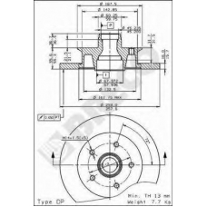 BS 7388 BRECO Тормозной диск