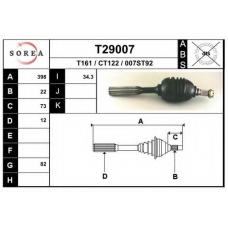 T29007 EAI Приводной вал
