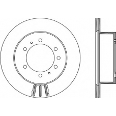 BDA1884.20 OPEN PARTS Тормозной диск