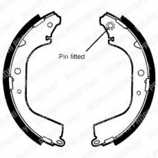 LS1408 DELPHI Комплект тормозных колодок