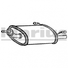 DN438M KLARIUS Глушитель выхлопных газов конечный