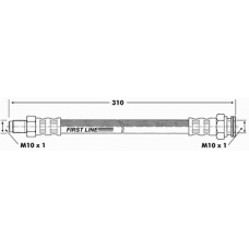 FBH6958 FIRST LINE Тормозной шланг