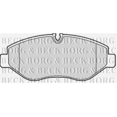 BBP1974 BORG & BECK Комплект тормозных колодок, дисковый тормоз