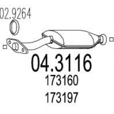 04.3116 MTS Катализатор