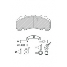 FCV4582B FERODO Комплект тормозных колодок, дисковый тормоз