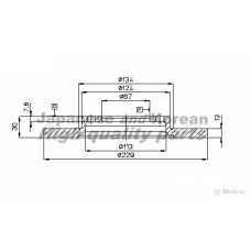 0990-0005 ASHUKI Тормозной диск