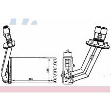 73362 NISSENS Теплообменник, отопление салона