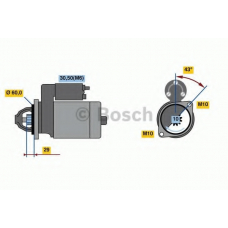 0 986 022 280 BOSCH Стартер