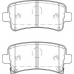 FD7413A NECTO Комплект тормозных колодок, дисковый тормоз