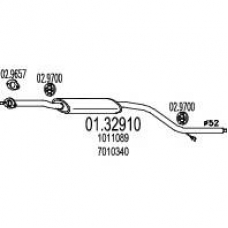 01.32910 MTS Средний глушитель выхлопных газов