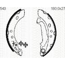 8100 14543 TRIDON Brake shoes