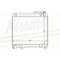 60658 NISSENS Радиатор, охлаждение двигателя