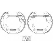 8DB 355 004-341 HELLA PAGID Комплект тормозных колодок