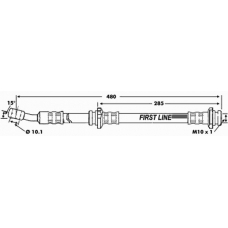 FBH6821 FIRST LINE Тормозной шланг