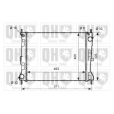 QER2492 QUINTON HAZELL Радиатор, охлаждение двигателя