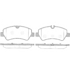 1521.00 REMSA Комплект тормозных колодок, дисковый тормоз
