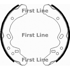 FBS156 FIRST LINE Комплект тормозных колодок