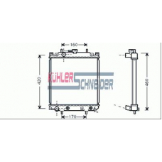 2600161 KUHLER SCHNEIDER Радиатор, охлаждение двигател