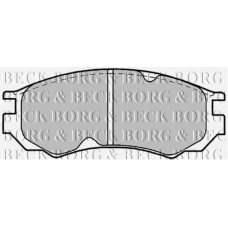 BBP1189 BORG & BECK Комплект тормозных колодок, дисковый тормоз