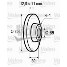 186251 VALEO Тормозной диск