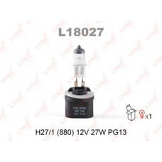 L18027 LYNX L18027 880 12v27w h27w/1 pg13  (c: 31.8mm) лампа автомоб. lynx