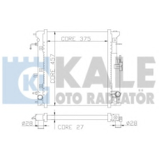 365700 KALE OTO RADYATOR Радиатор, охлаждение двигателя