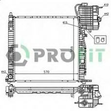 PR 3560A1 PROFIT Радиатор, охлаждение двигателя