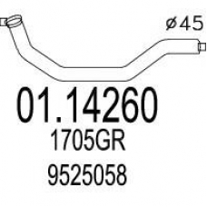 01.14260 MTS Труба выхлопного газа