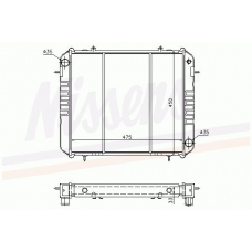 63221 NISSENS Радиатор, охлаждение двигателя