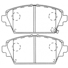 PK-8106 JNBK Колодки тормозные